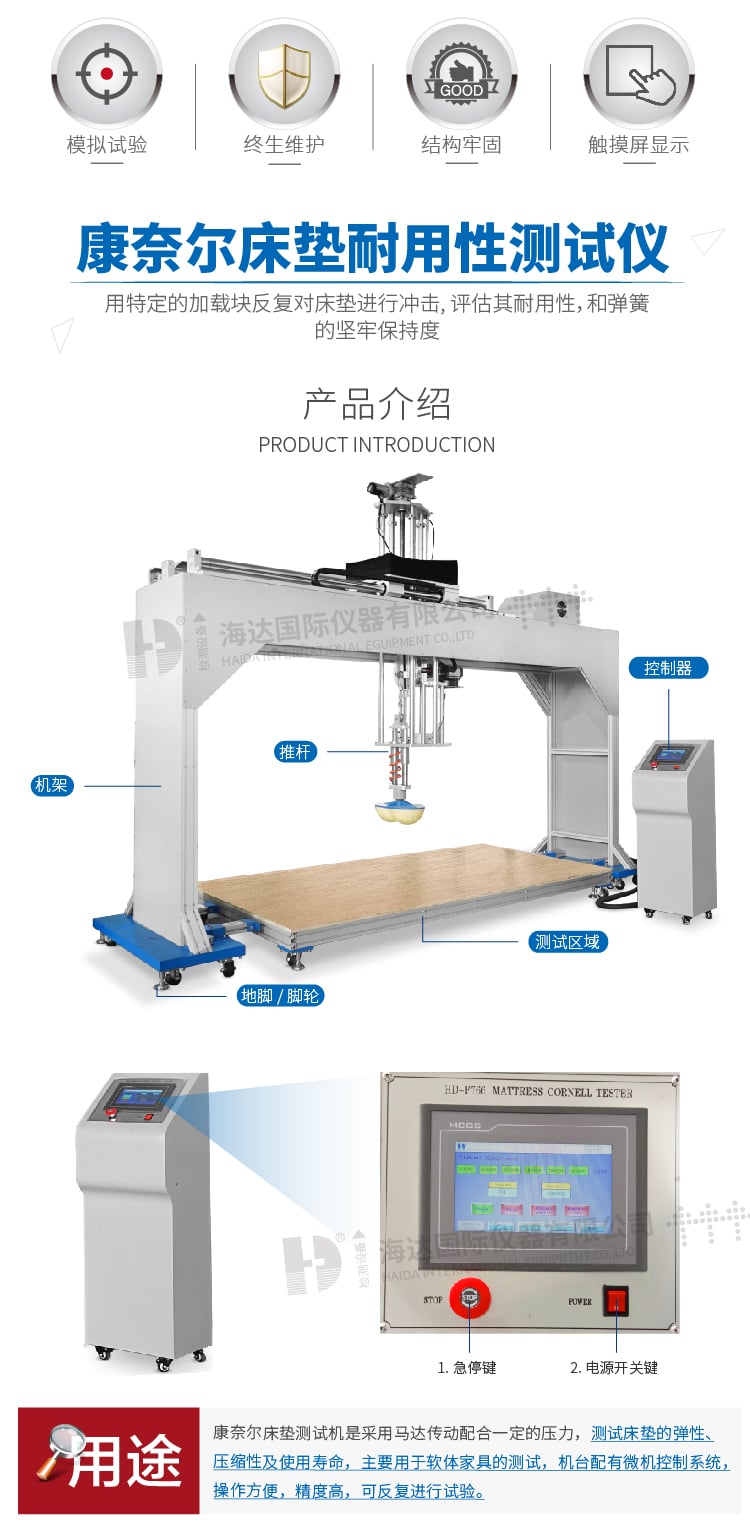 HD-F766康奈爾床墊耐用性測(cè)試儀-02
